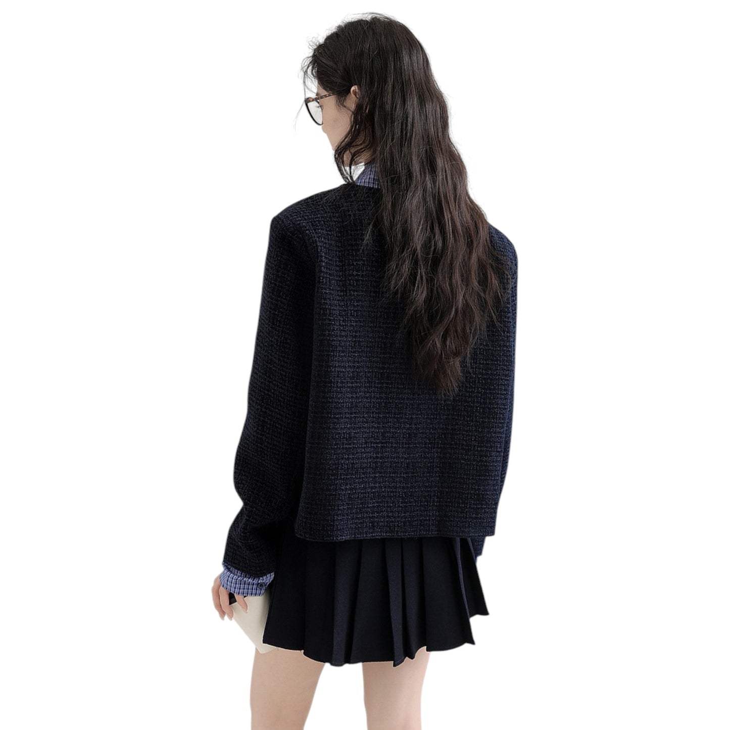 La Chapelle fake two-piece splicing lapel jacket  フェイク ツーピース スプライシング ラペル ジャケット