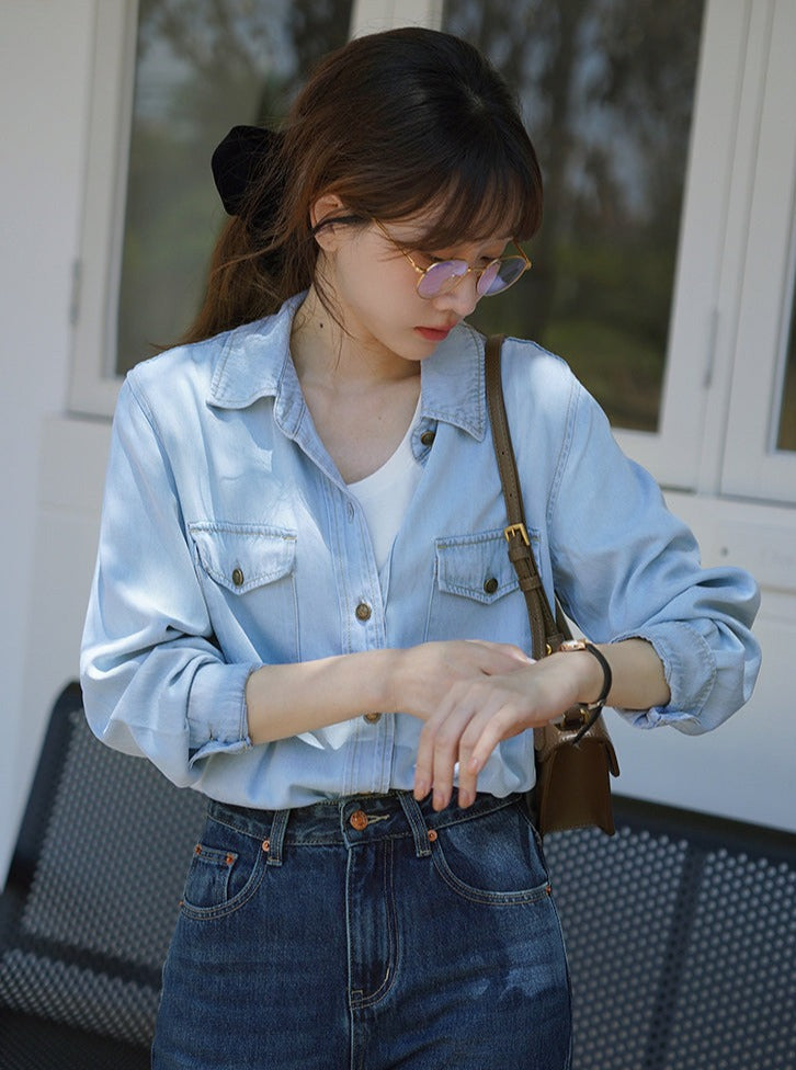 BLUE DENIM SHIRT – Regina