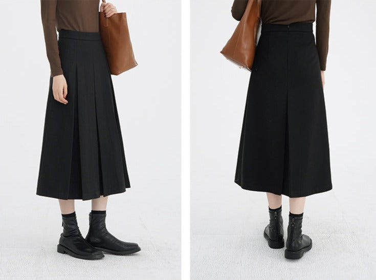 A-LINE MEDIUM LENGTH SKIRT