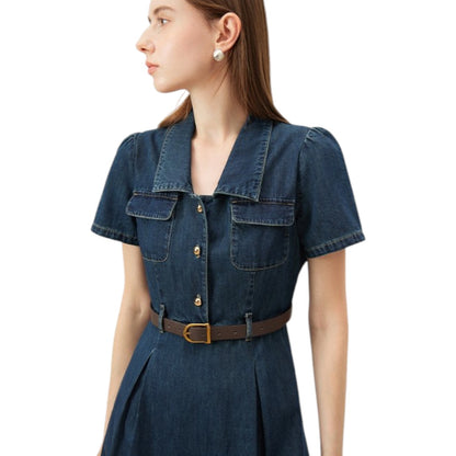 Retro Denim Dress レトロ デニム ワンピース