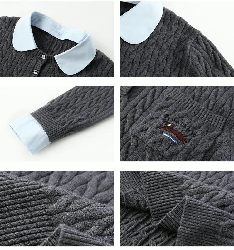 Knitted Sweaters Women's Soft Cable Knit Design Fashionable Tops ニット セーター レディース ソフト ケーブル ニット デザイン ファッショナブルなトップス