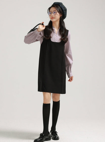 LACE COLLAR PLATE SHIRT