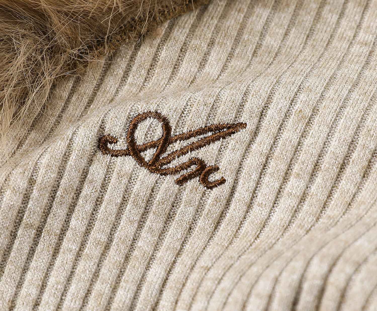 "High-End V-Neck Zip Cardigan" フリンジ Vネック ジップニット