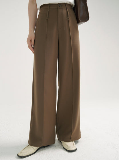 HIGH-WAIST STRAIGHT PANTS