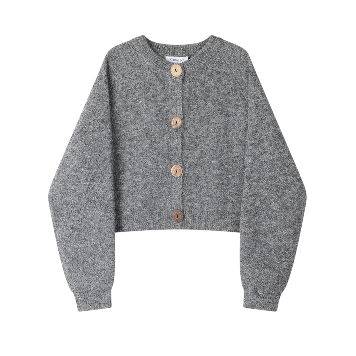 XinmonLee simple temperament soft waxy sweater jacket シンプルな気質の柔らかいワックスセータージャケット