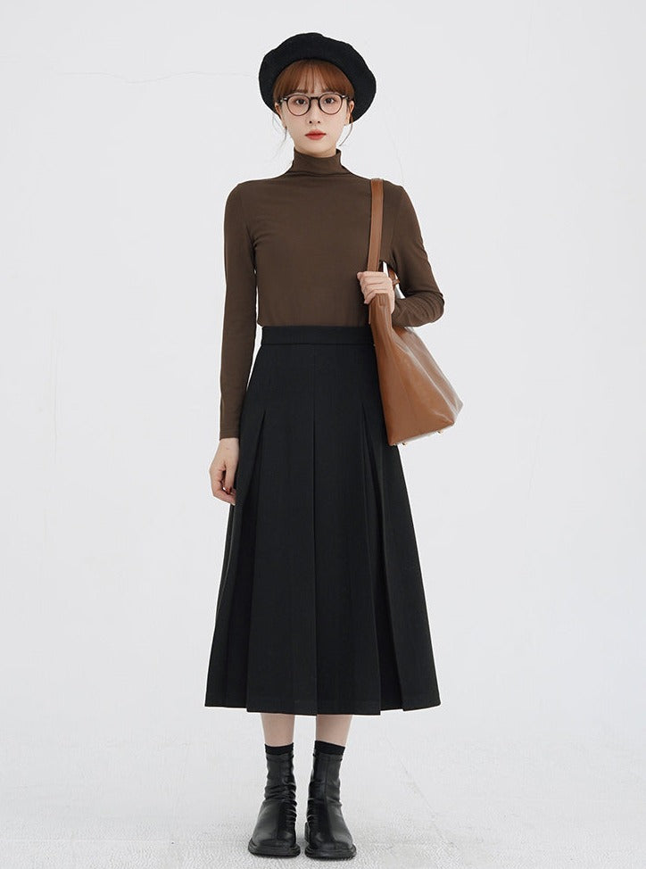 A-LINE MEDIUM LENGTH SKIRT