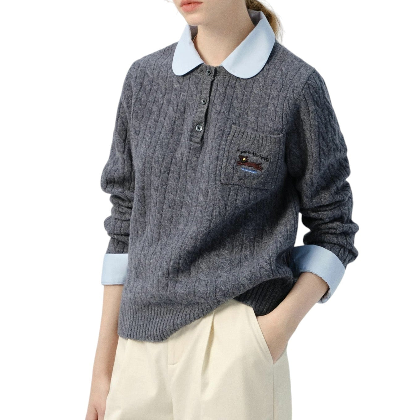 Knitted Sweaters Women's Soft Cable Knit Design Fashionable Tops ニット セーター レディース ソフト ケーブル ニット デザイン ファッショナブルなトップス