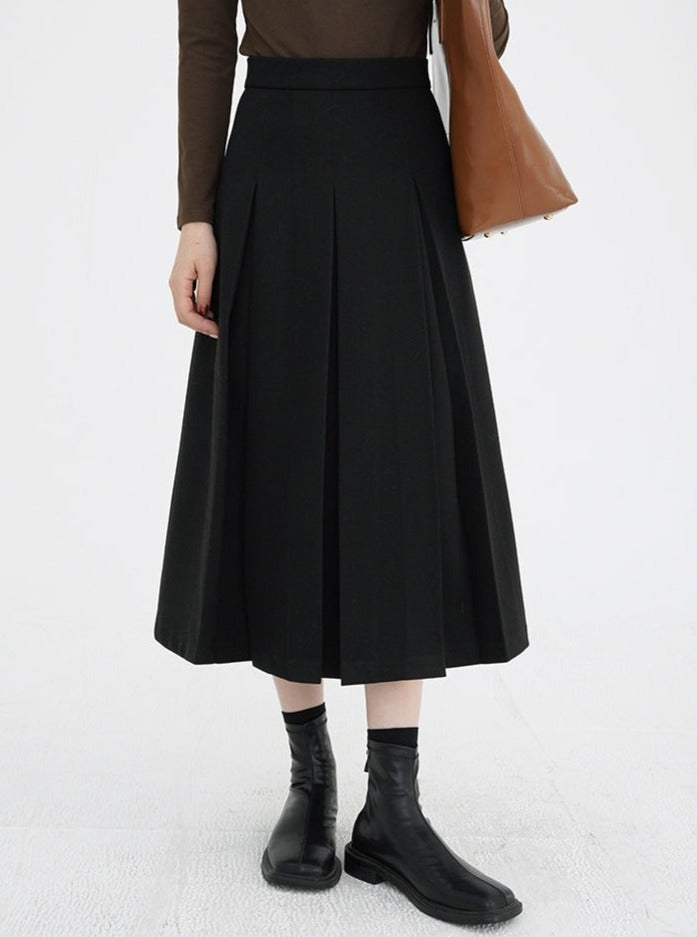 A-LINE MEDIUM LENGTH SKIRT