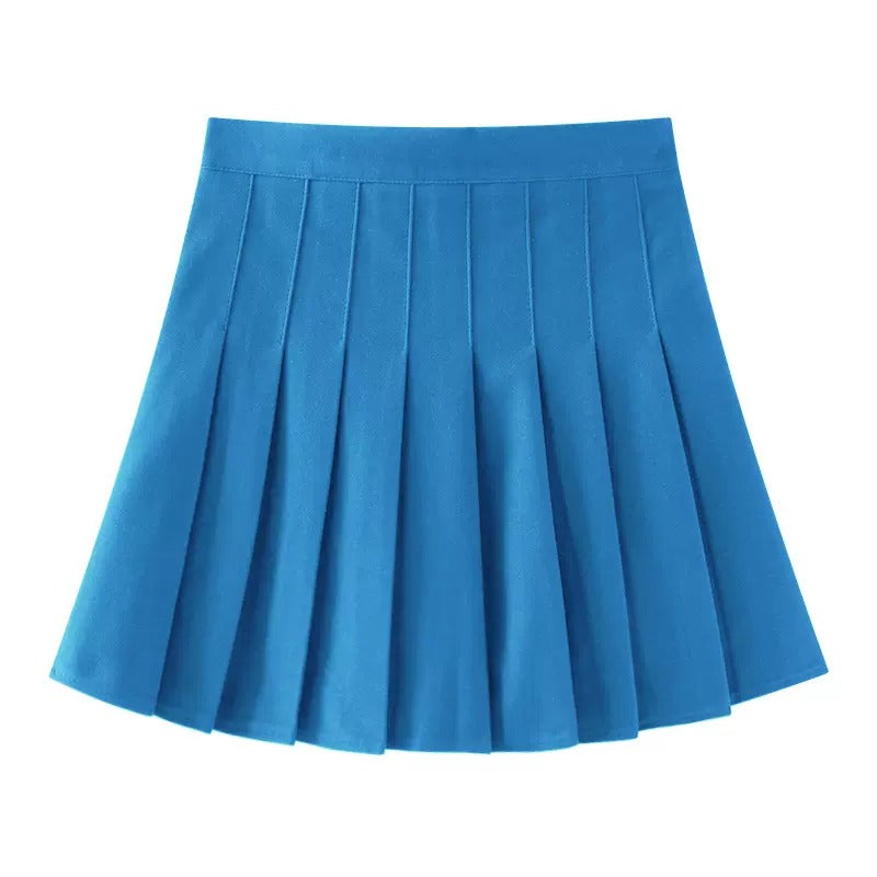 Women's College Style Pleated Skirt  High Waist JK Skirt Slimming Sweet and Spicy Skirt Summer カレッジスタイル 制服風 プリーツスカート