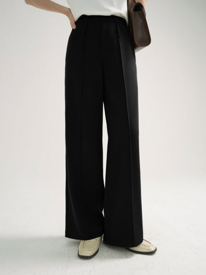 HIGH-WAIST STRAIGHT PANTS