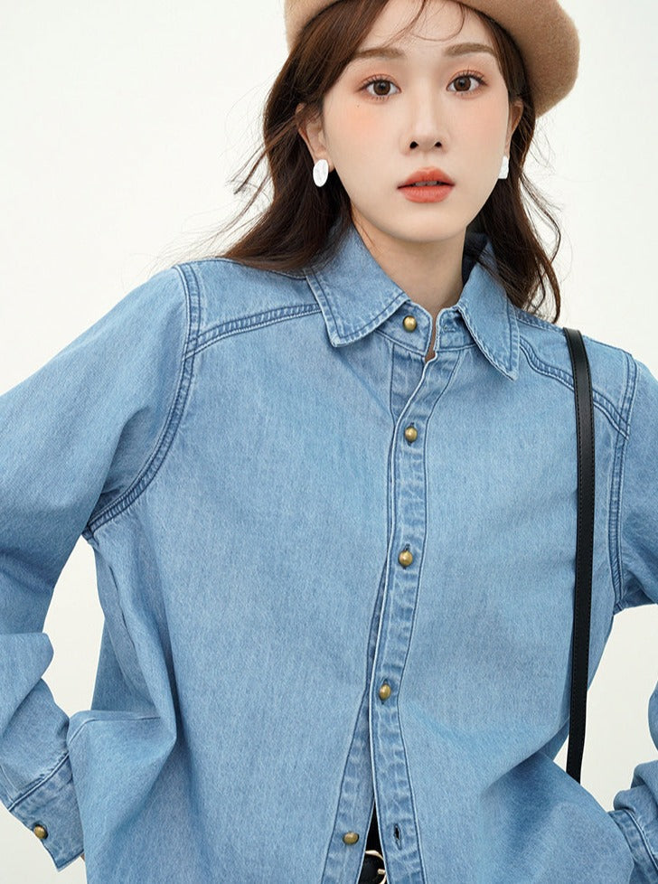 BLUE DENIM SHIRT