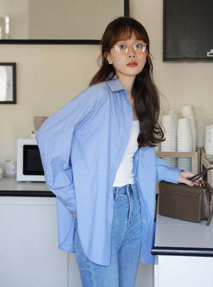 BLUE STRIPED SHIRT