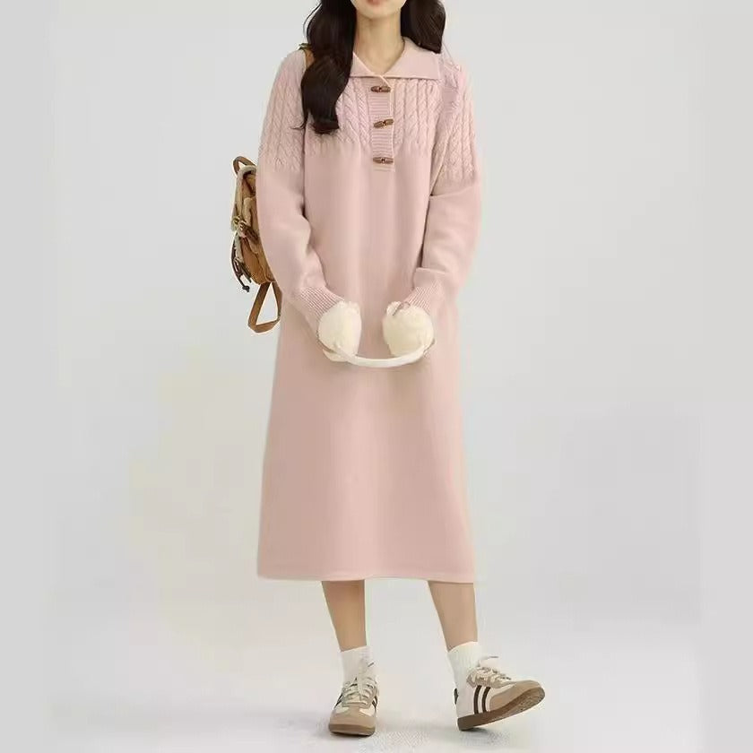 Duffel Knit Midi Dress ダッフル ニット ミディ ワンピース