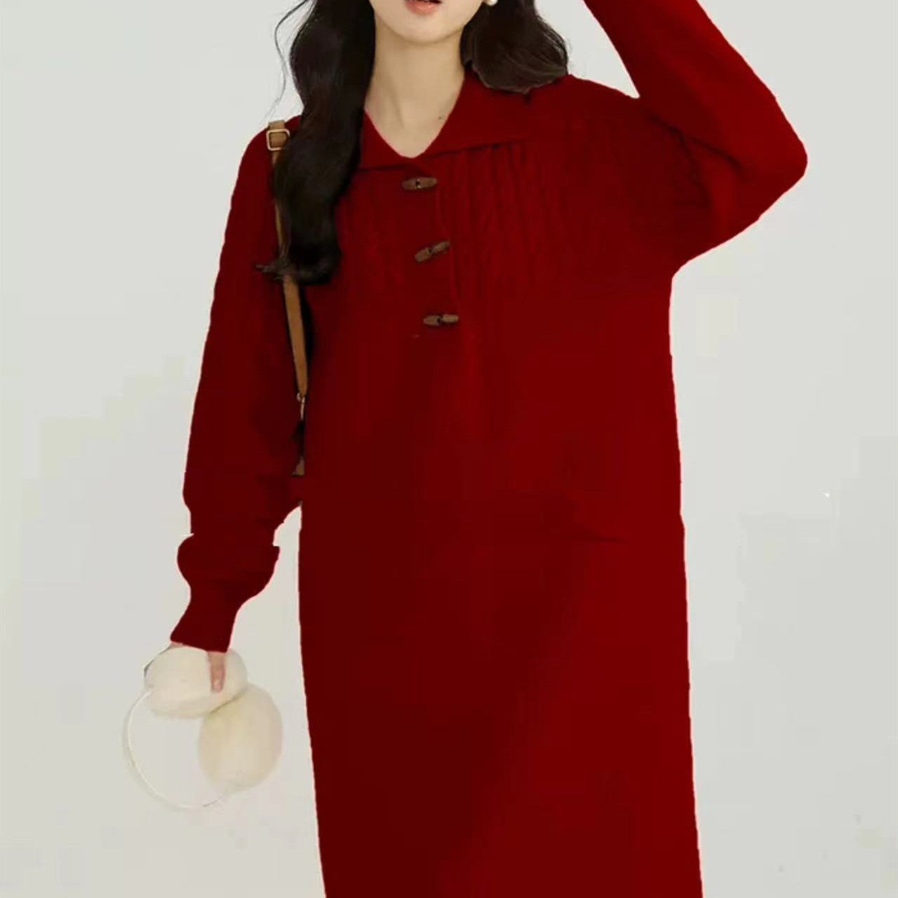 Duffel Knit Midi Dress ダッフル ニット ミディ ワンピース