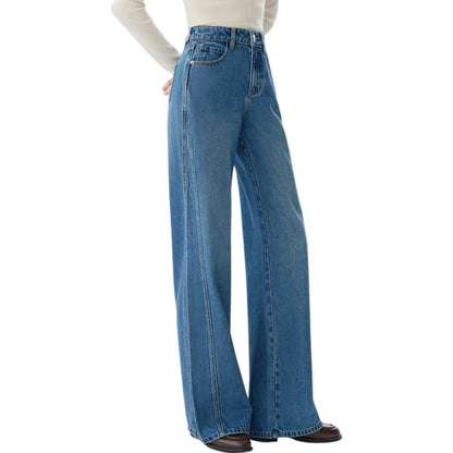 FANSILANEN High waist loose deconstructed design wide leg jeans ハイウエスト ルーズデコンストラクトデザイン ワイドレッグジーンズ