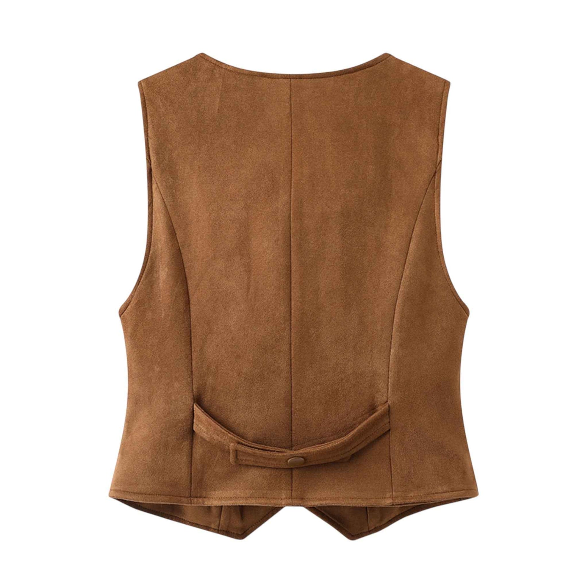 "Éclat Suede Vest" | ヴィンテージライク スエードベスト