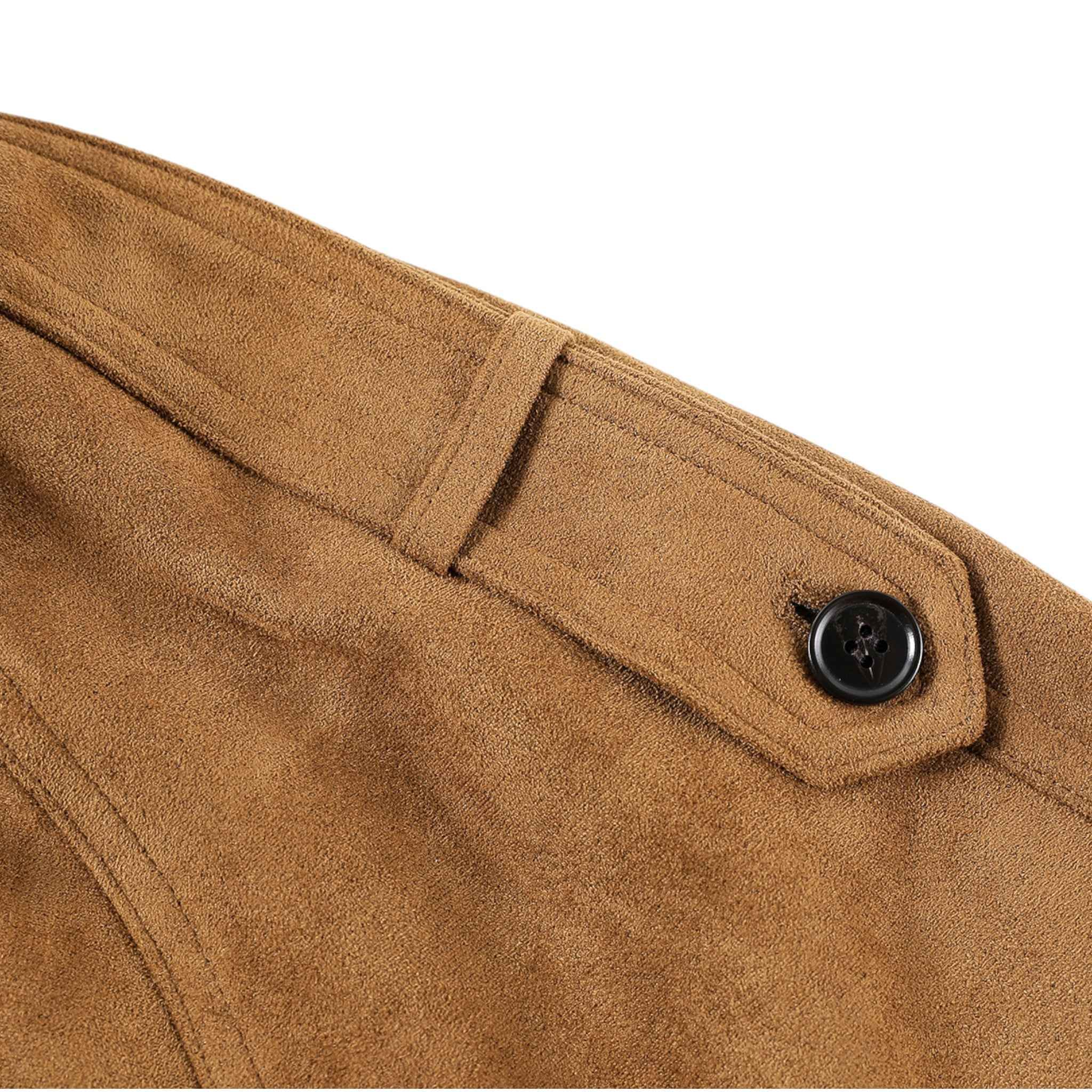 スエード ダブルブレスト ジャケット】秋冬コーデを格上げする