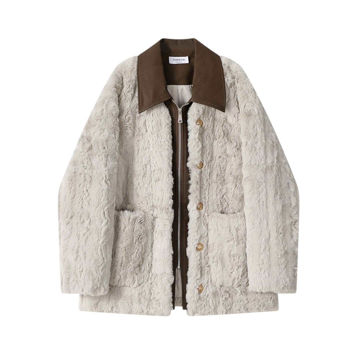 Luxury Sheep Fur Coat ポロカラー シープファーコート