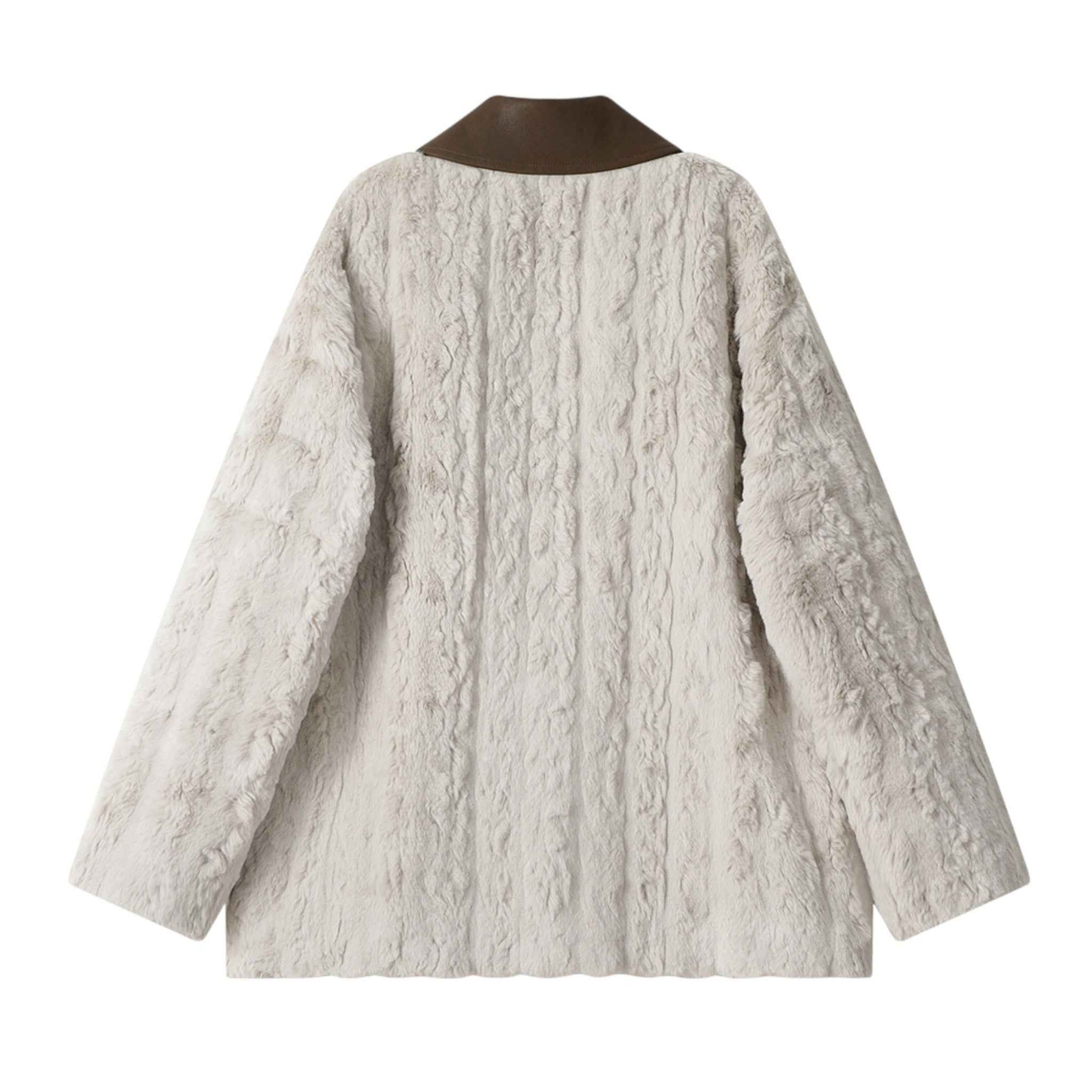 Luxury Sheep Fur Coat ポロカラー シープファーコート