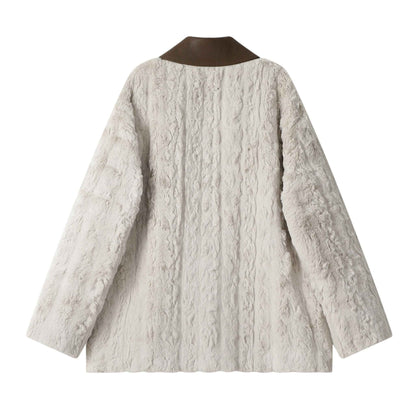 Luxury Sheep Fur Coat ポロカラー シープファーコート