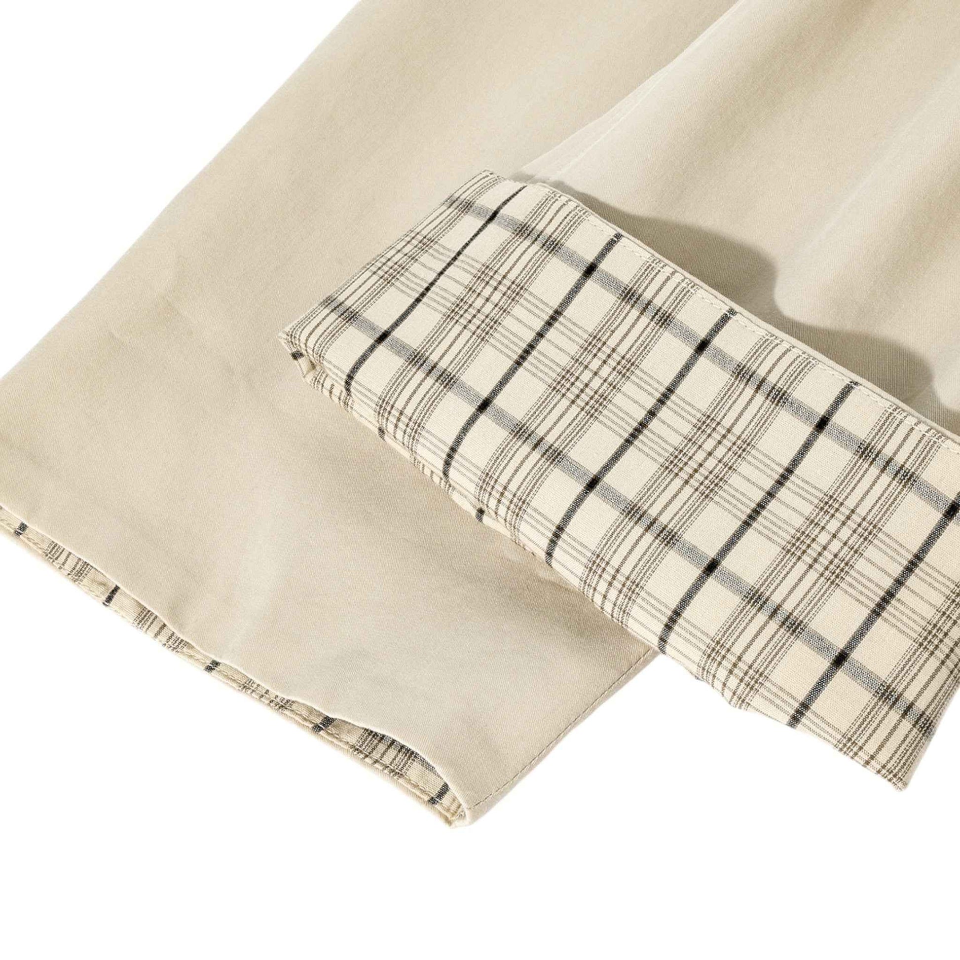 Autumn Muse | チェック柄異素材MIX トレンチコート