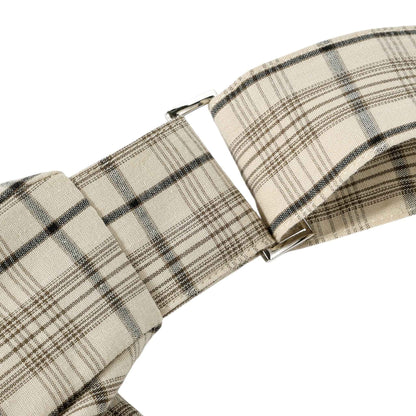 Autumn Muse | チェック柄異素材MIX トレンチコート