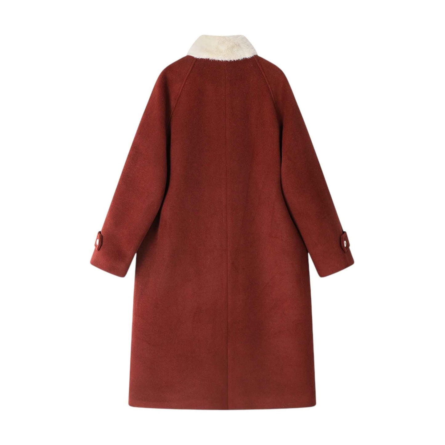 Elegant Hepburn Style Gray Coat - ヘップバーン ロングコート