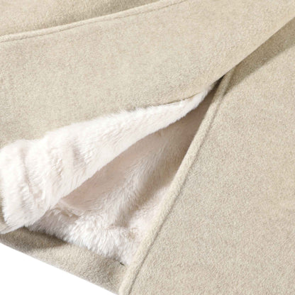 Elegant Hepburn Style Gray Coat - ヘップバーン ロングコート