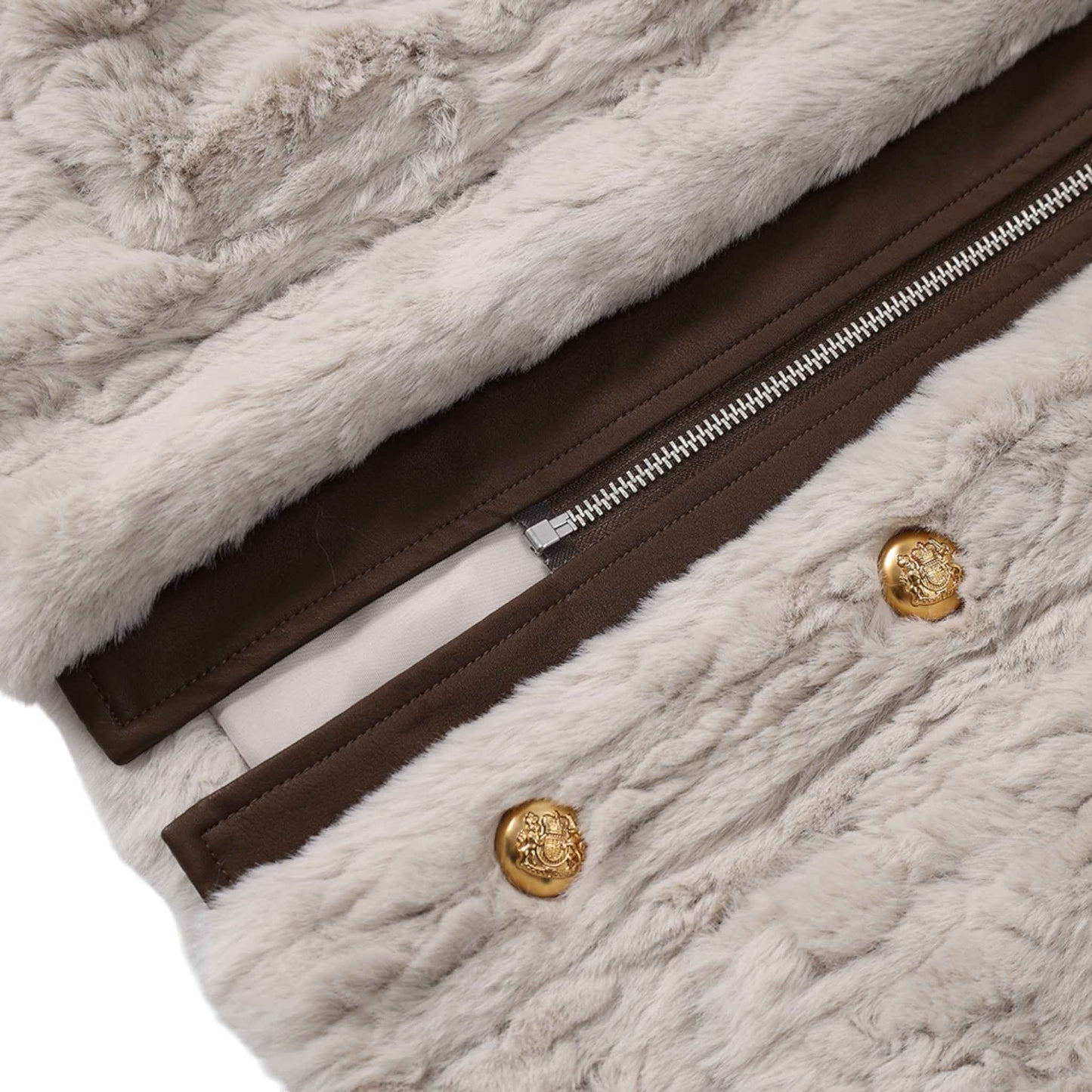 Luxury Sheep Fur Coat ポロカラー シープファーコート