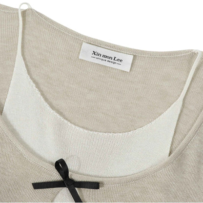 Éclat Rouge Cardigan | 深紅のレッド Vネックカーディガン