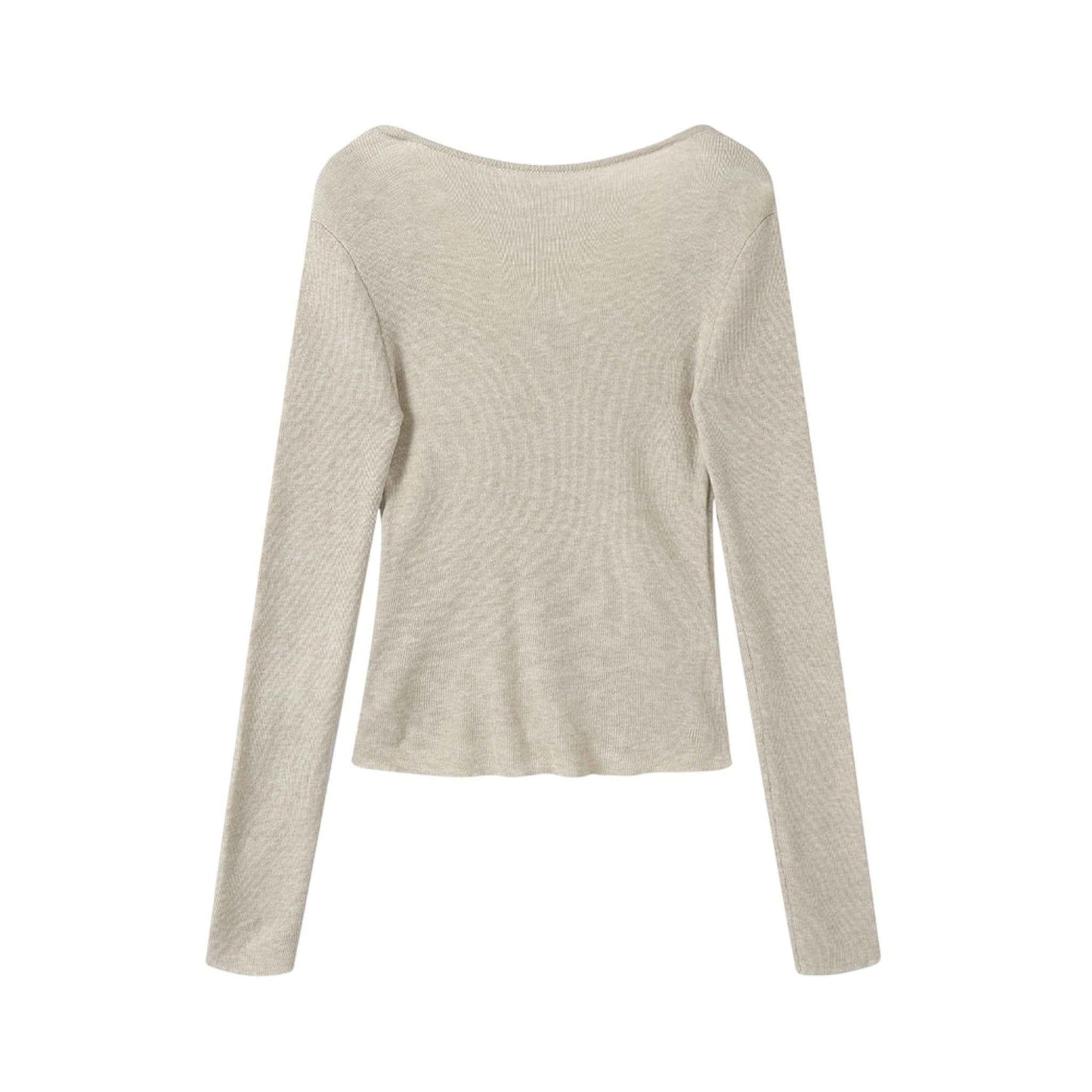 Éclat Rouge Cardigan | 深紅のレッド Vネックカーディガン
