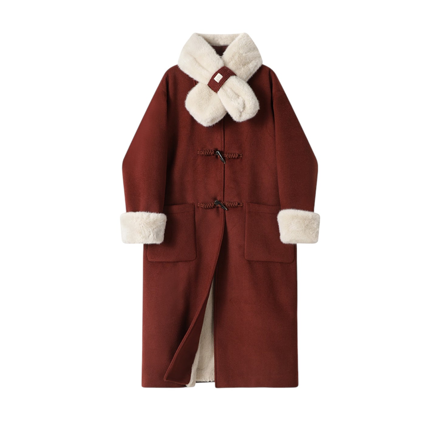 「Elegant Collar Detail - エレガントな襟元とボタンディテール」