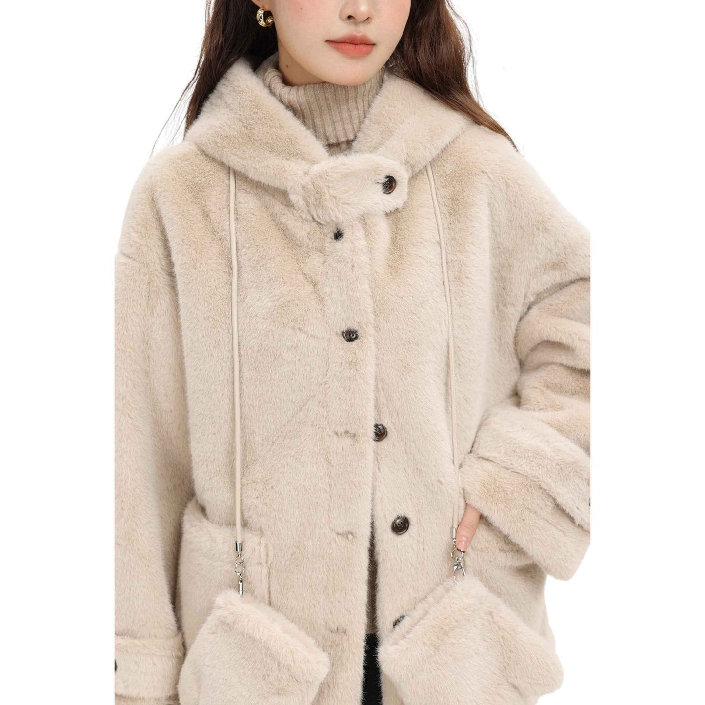 Chic Contrast | チェック柄スタンドカラートレンチコート