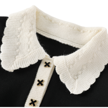 Elegant Zip Polo Sweatshirt | ポロ襟スウェット