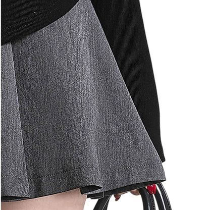 Elegant Layered-Look Knit | 重ね着風ニットカーディガン