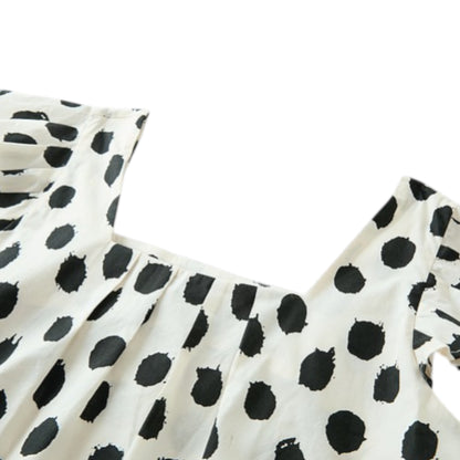 Trendy Square Collar Baby Shirt 2025 - Cotton Flying Sleeve Top 純綿フライングスリーブシャツ