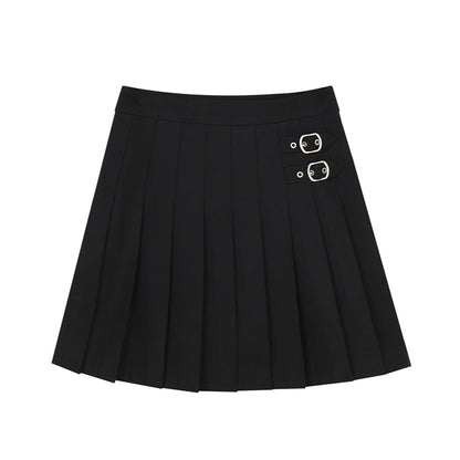 PLEATED BUSTIER SKIRT