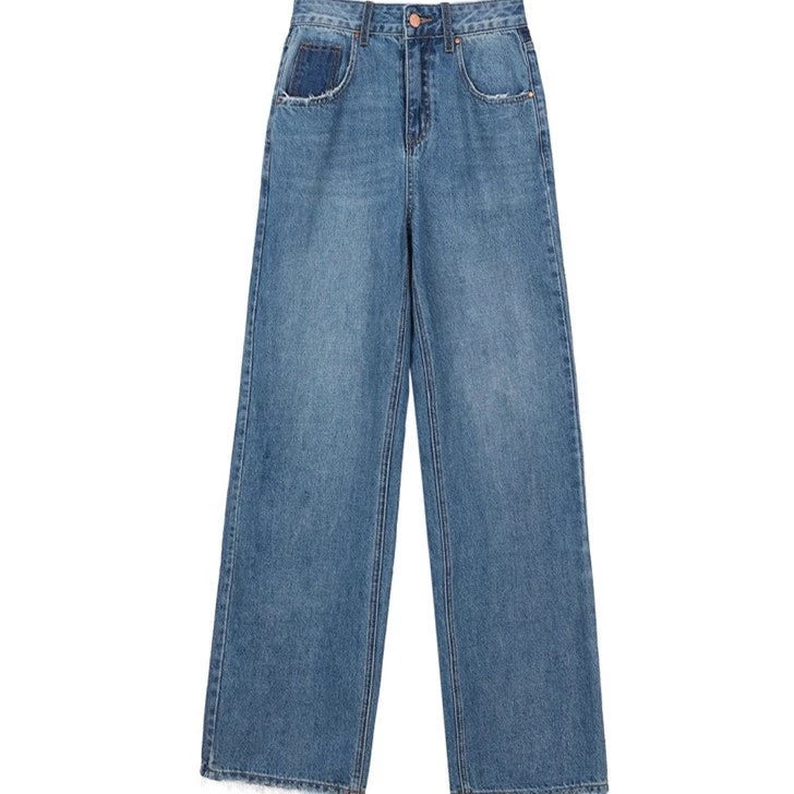 WIDE-LEG STRAIGHT JEANS