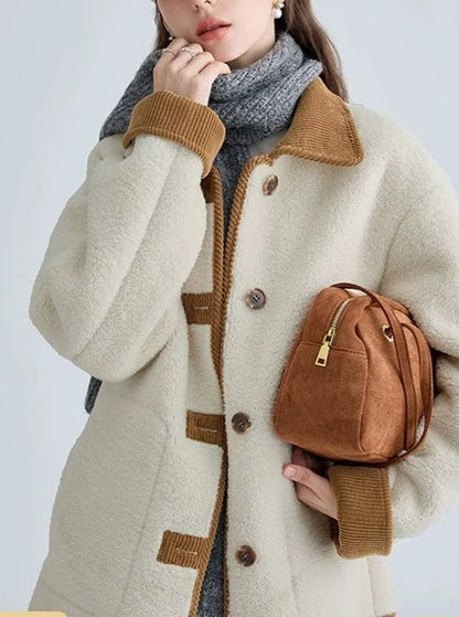 IMITATION LAMB WOOL COAT