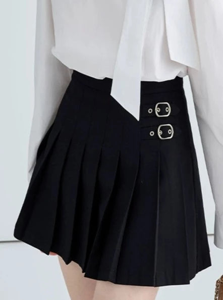 PLEATED BUSTIER SKIRT