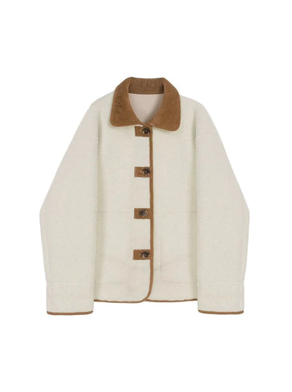 IMITATION LAMB WOOL COAT