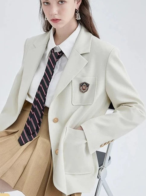 COLLEGE STYLE LOOSE BLAZER