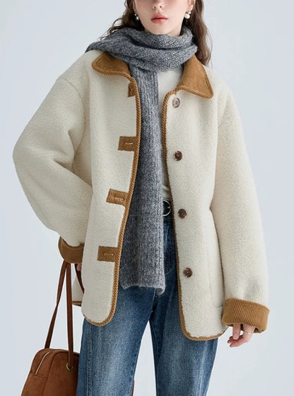 IMITATION LAMB WOOL COAT