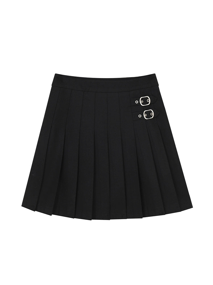 PLEATED BUSTIER SKIRT