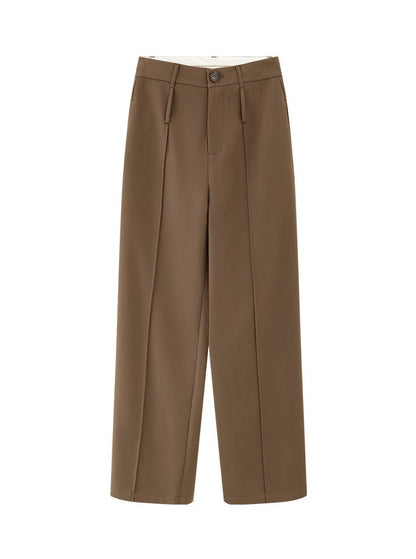 HIGH-WAIST STRAIGHT PANTS