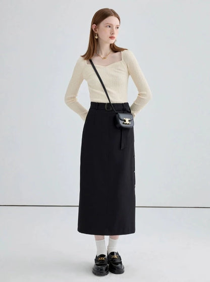 HIGT WAIST LONG SKIRT