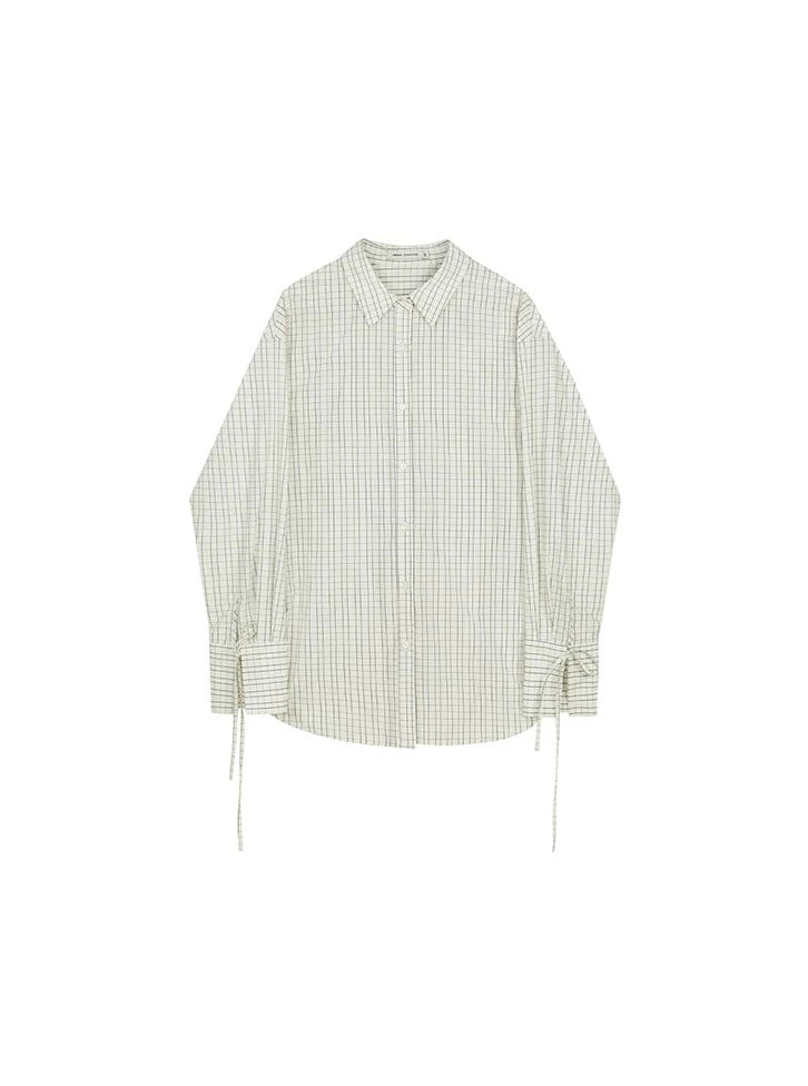 LONG-SLEEVED CHECK LOOSE SHIRT