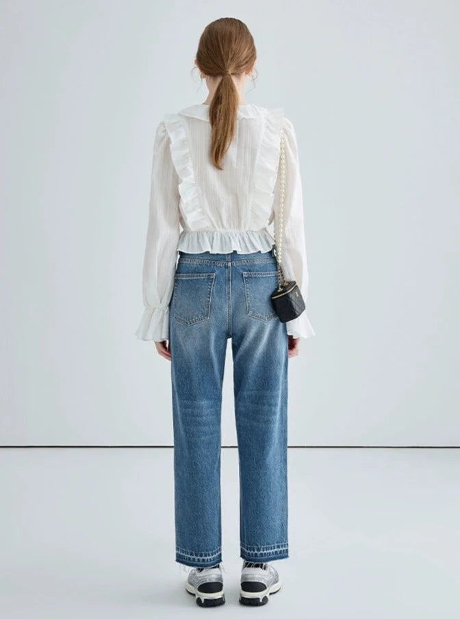 ANKLE LENGTH JEANS PANTS