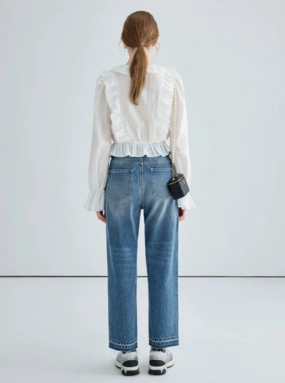 ANKLE LENGTH JEANS PANTS