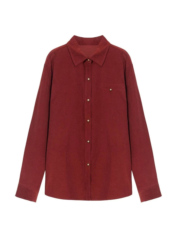 LOOSE CORDUROY SHIRT